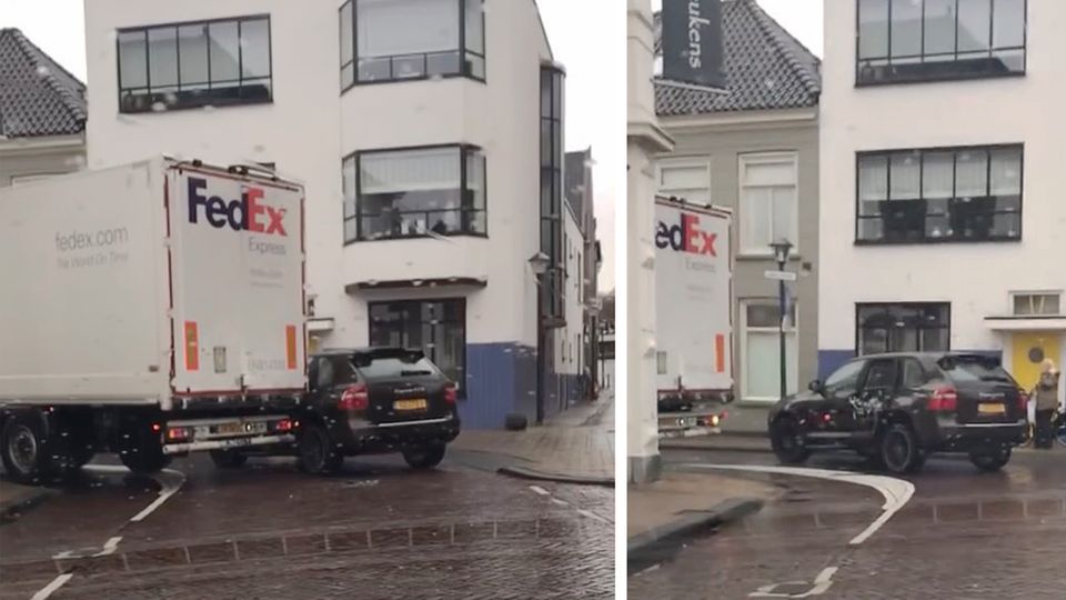 Luxuskarosse ruiniert: In der Lieferzone geparkt: Porsche-Fahrer muss es auf die harte Tour lernen Luxuskarosse ruiniert: In der Lieferzone geparkt: Porsche-Fahrer muss es auf die harte Tour lernen