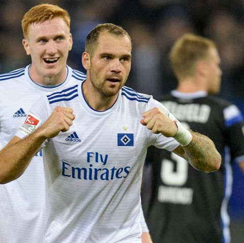 Pierre-Michel- Lasogga bei einem HSV-Spiel