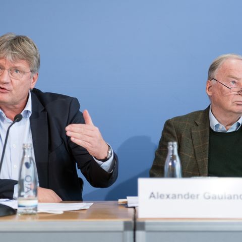 AfD-Parteichef Jörg Meuthen und Fraktionsvorsitzender Alexander Gauland