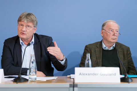 AfD-Parteichef Jörg Meuthen und Fraktionsvorsitzender Alexander Gauland