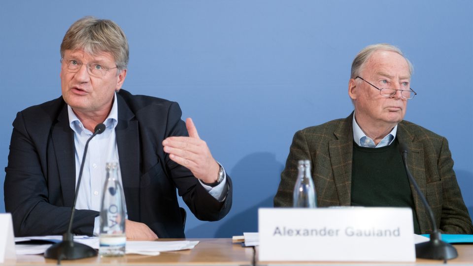 AfD-Parteichef Jörg Meuthen und Fraktionsvorsitzender Alexander Gauland