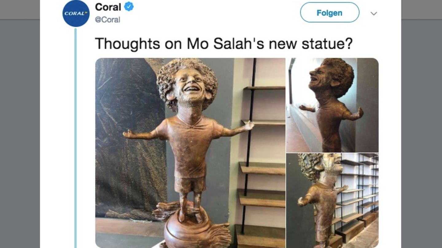 Statue von Mohamed Salah