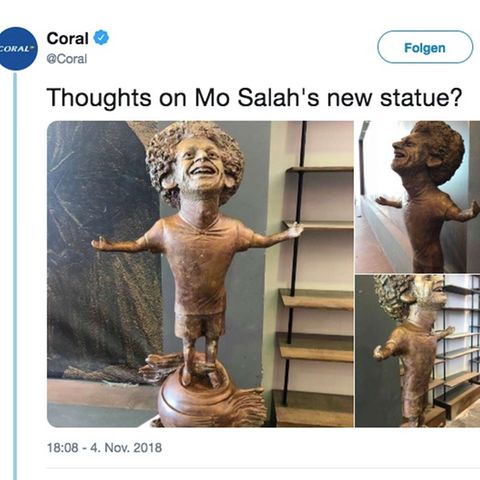 Statue von Mohamed Salah