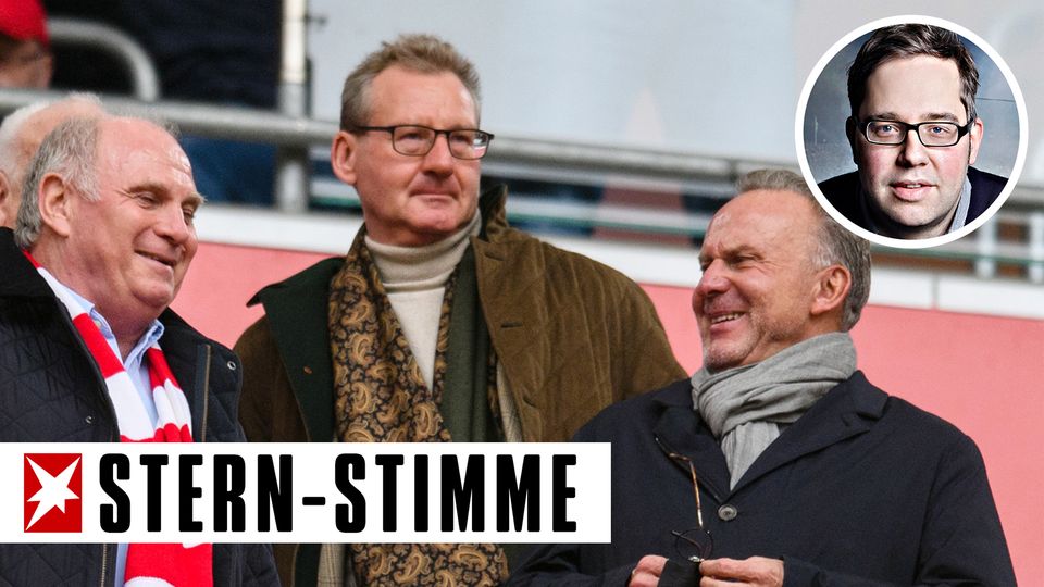 Uli Hoeneß, Dieter Mayer und Karl-Heinz Rummenigge auf der Tribüne beim FC Bayern: Drang nach höherer Rendite