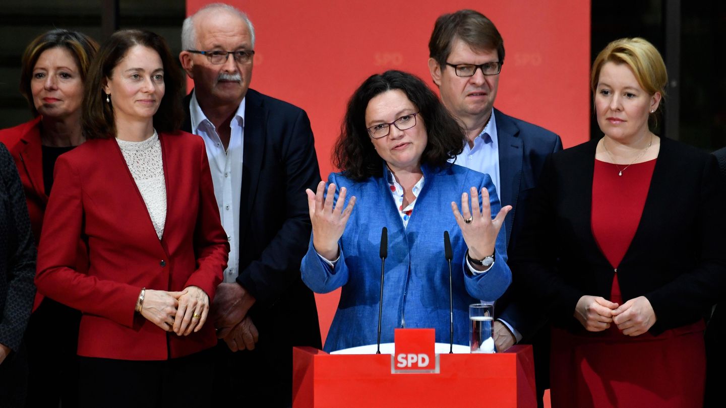 Andrea Nahles verkündet, dass die SPD keinen Sonderparteitag einberufen wird