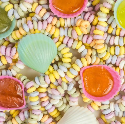 Süße Ketten und Bonbon Muscheln