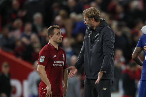 Xherdan Shaqiri und Jürgen Klopp