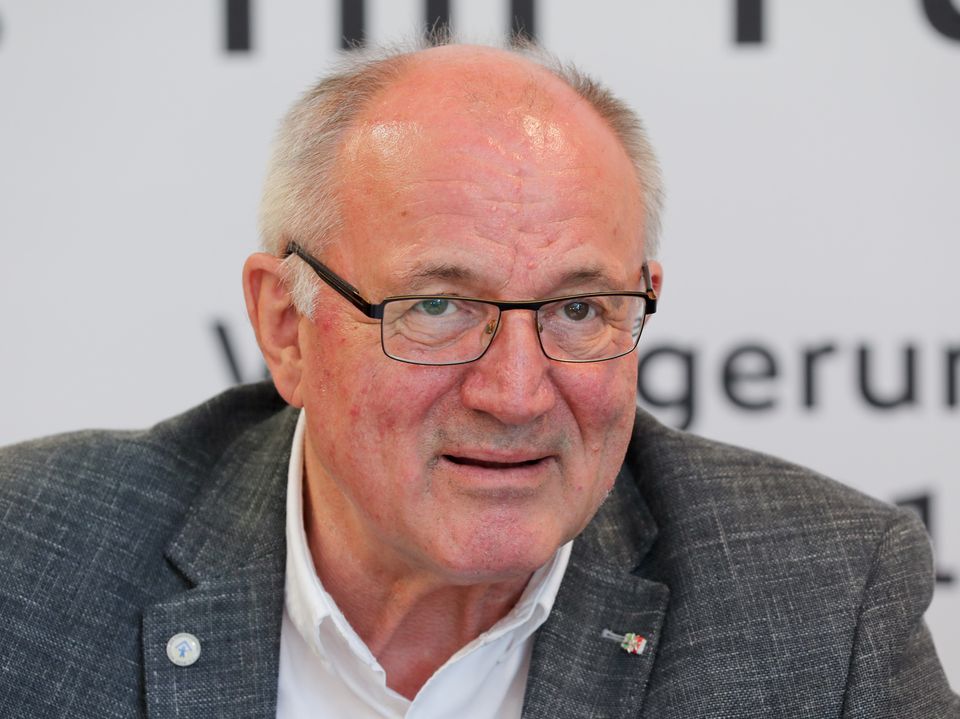 FRANKFURT AM MAIN, GERMANY - MAY 17: Heinz Hilgers at DFB Headquarter on May 17, 2018 in Frankfurt am Main, Germany. (Photo by Andreas Schlichter/Bongarts/Getty Images) FRANKFURT AM MAIN, GERMANY - MAY 17: Heinz Hilgers at DFB Headquarter on May 17, 2018 in Frankfurt am Main, Germany. (Photo by Andreas Schlichter/Bongarts/Getty Images)