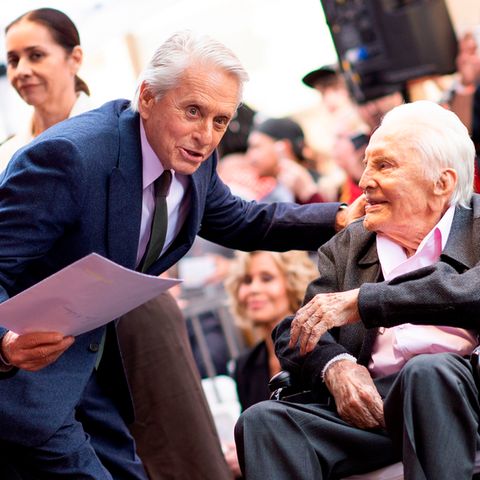 Michael Douglas und Kirk Douglas