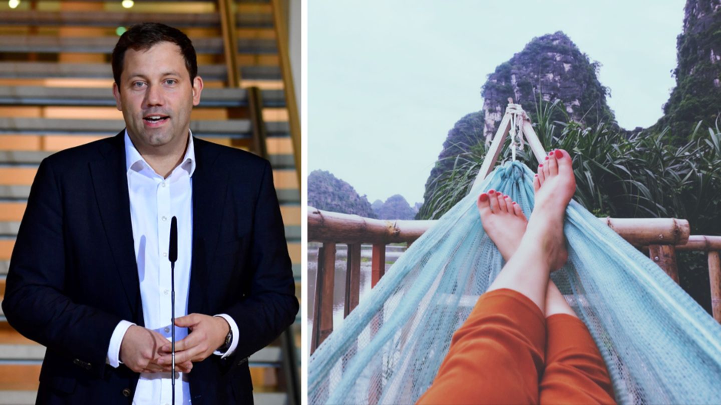 Neus Modell zum Grundeinkommen: SPD-Generalsekretär Lars Klingbeil; eine Person in einer Hängematte