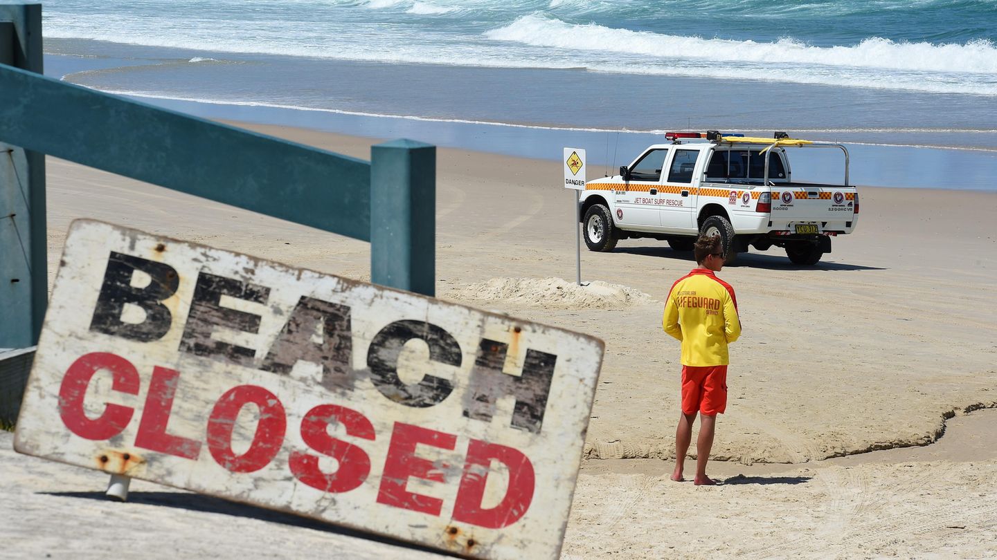 Am Shelly Beach in der Nähe von Ballina, Australien kam es zu einem Hai-Angriff
