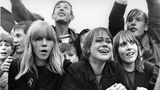 Weinende weibliche Beatles-Fans