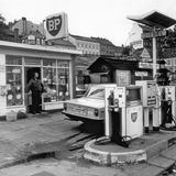 Eine BP-Tankstelle