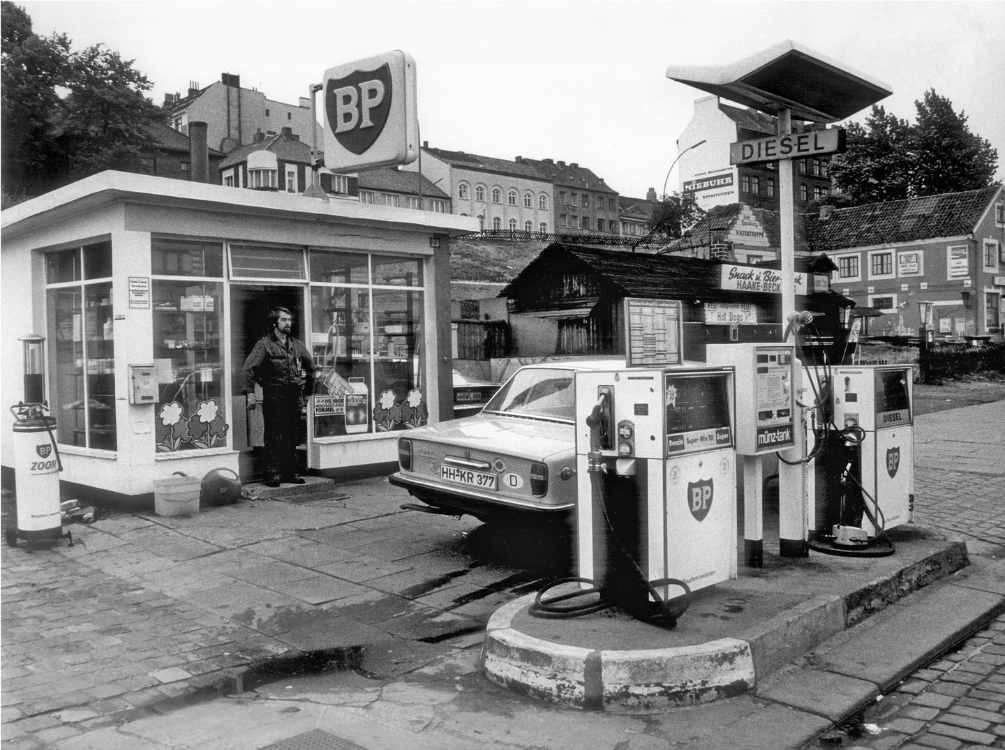 Eine BP-Tankstelle