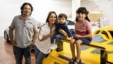 Eine glückliche Familie: Yousef, seine Frau Thekrayat sowie seine beiden Kinder Omer und Ayda (von links)