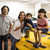 Eine glückliche Familie: Yousef, seine Frau Thekrayat sowie seine beiden Kinder Omer und Ayda (von links)