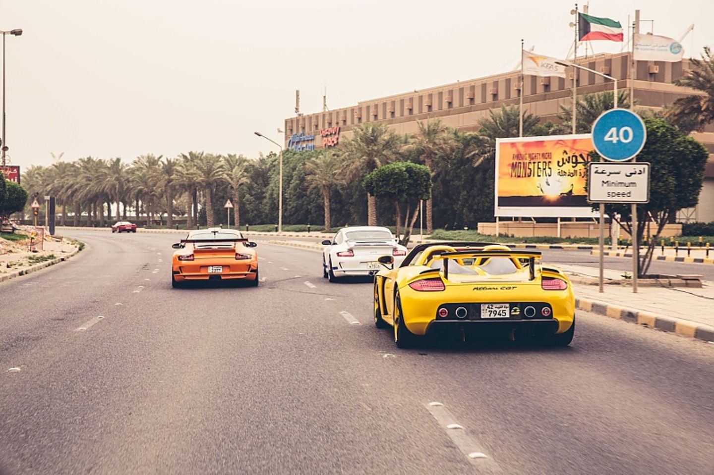 Drei von Yousef Fittianis Porsches - jeder für sich ein Unikat