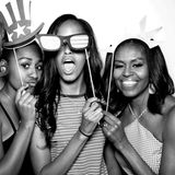 Michelle und Barack Obama nebst Kinder