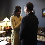 Michelle und Barack Obama vor Inauguration