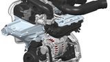 Der 200 TSI Dreizylindermotor kommt in den neuen brasilianischen VW-Modellen zum Einsatz