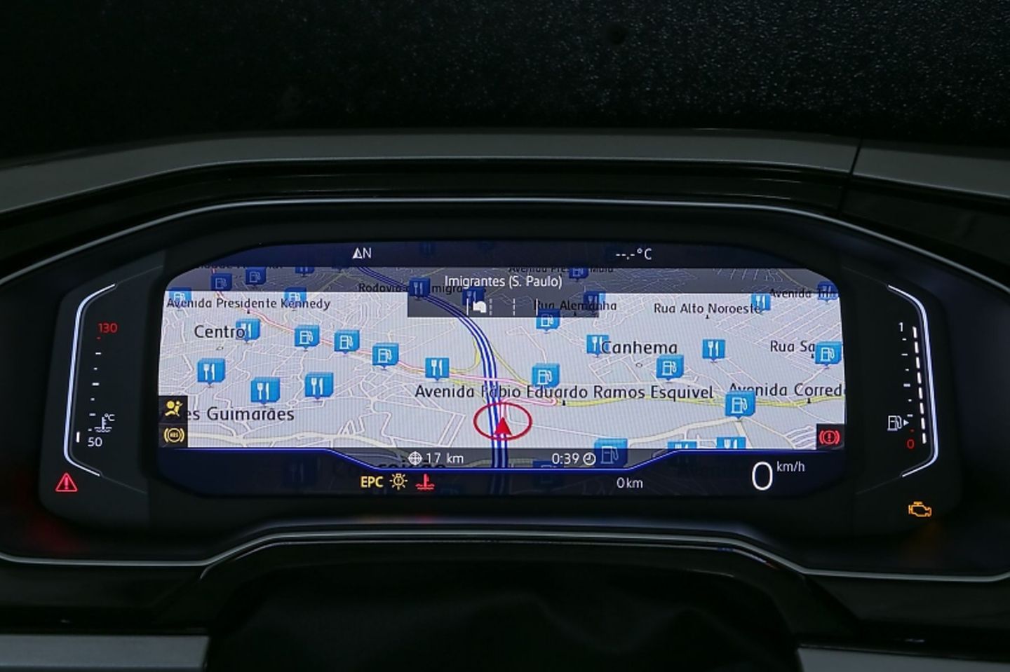 Auch die Navigation kann eingeblendet werden