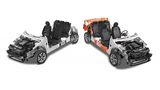 Vergleich: VW Polo (links) Virtus (rechts)