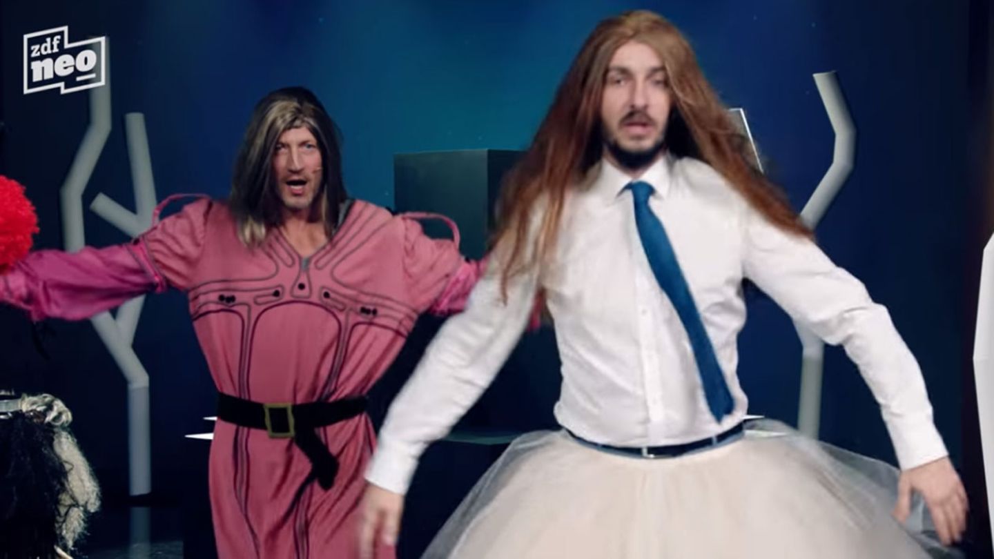 Jan Böhmermann und Wotan Wilke Möhring im "Neo Magazin Royale"