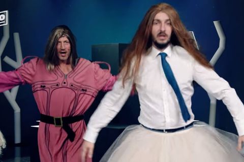 Jan Böhmermann und Wotan Wilke Möhring im "Neo Magazin Royale"