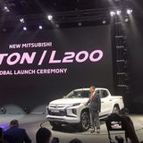 Mitsubishi L 200 2019 mit Mitsubishi-CEO Osamu Masuko