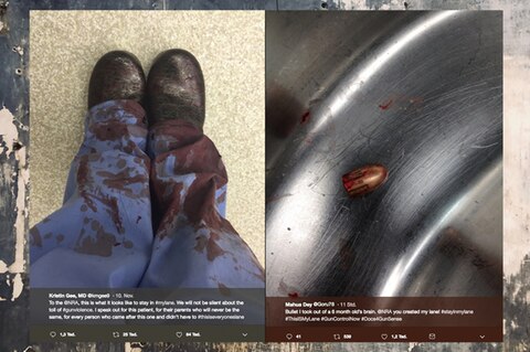 Bilder, die Ärzte aus den USA posteten