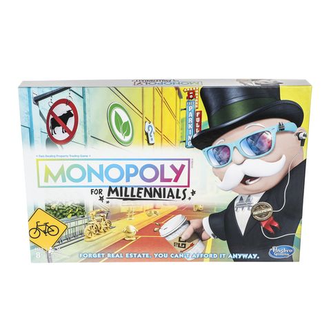 Verpackung der US-Ausgabe "Monopoly for Millennials"