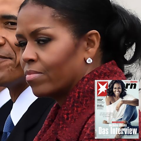 Michelle Obama mit Ehemann Barack bei der Amtseinführung von Donald Trump im Januar 2017 in Washington