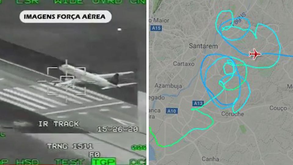 Nach stundenlangem Schleifenflug: Pilot verliert die Kontrolle über Flugzeug - und muss in Portugal notlanden