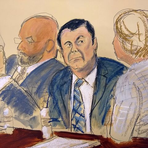 Joaquin "El Chapo" Guzman beim Prozessauftakt