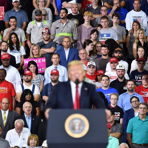 Donald Trump bei einem Wahlkampfauftritt im August in Evansville, Indiana