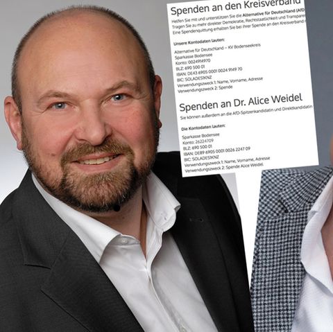 Baden-Württembergs AfD-Schatzmeister Frank Kral, Fraktionschefin Alice Weidel