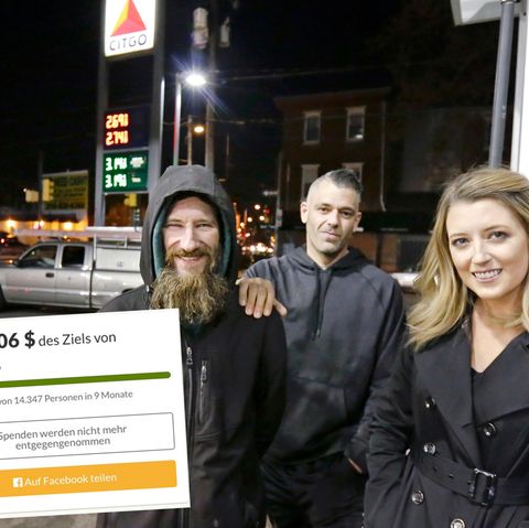 Durch eine Spendenaktion wurden für den Obdachlosen Johnny Bobbitt (l.) 400.000 Dollar gesammelt.