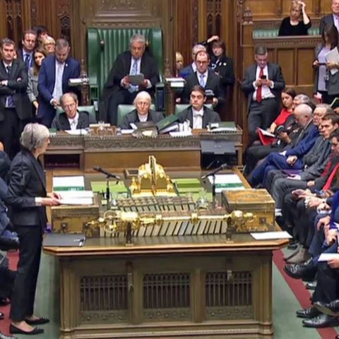Theresa May im Unterhaus