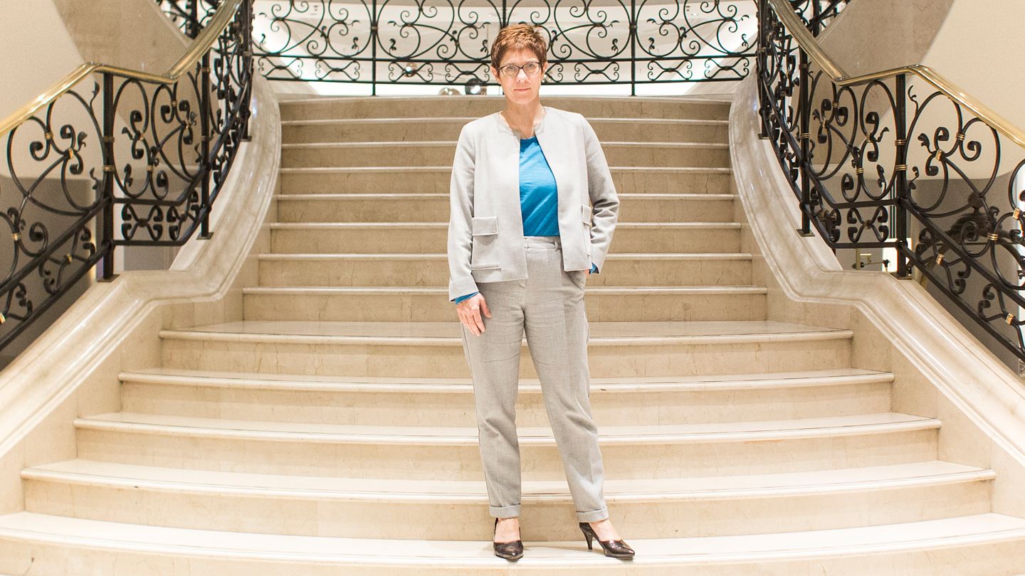 Auf dem Weg nach oben: Annegret Kramp-Karrenbauer