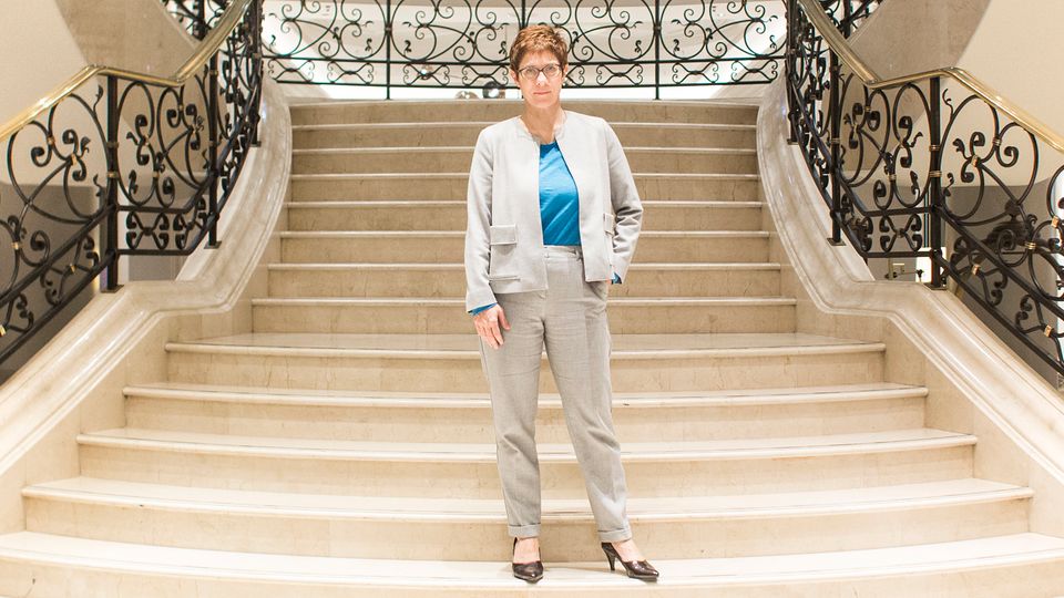Auf dem Weg nach oben: Annegret Kramp-Karrenbauer