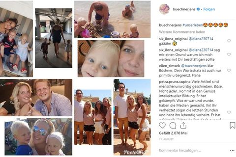 Auf Instagram postete Jens Büchner häufig Bilder seiner Großfamilie. Vor allem von den Zwillingen Diego Armani und Jenna Soraya gibt es viele Fotos auf Social Media. 
