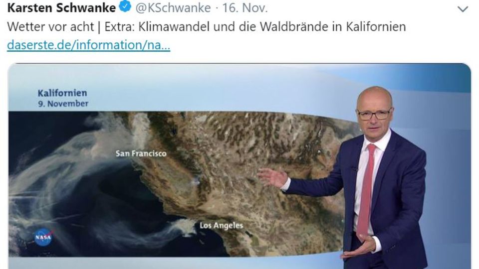 ARD-Wettermann Karsten Schwanke erläutert den Klimawandel