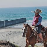 Reiter an Grenze in Kalifornien