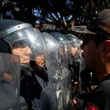 Demonstrant in Tijuana