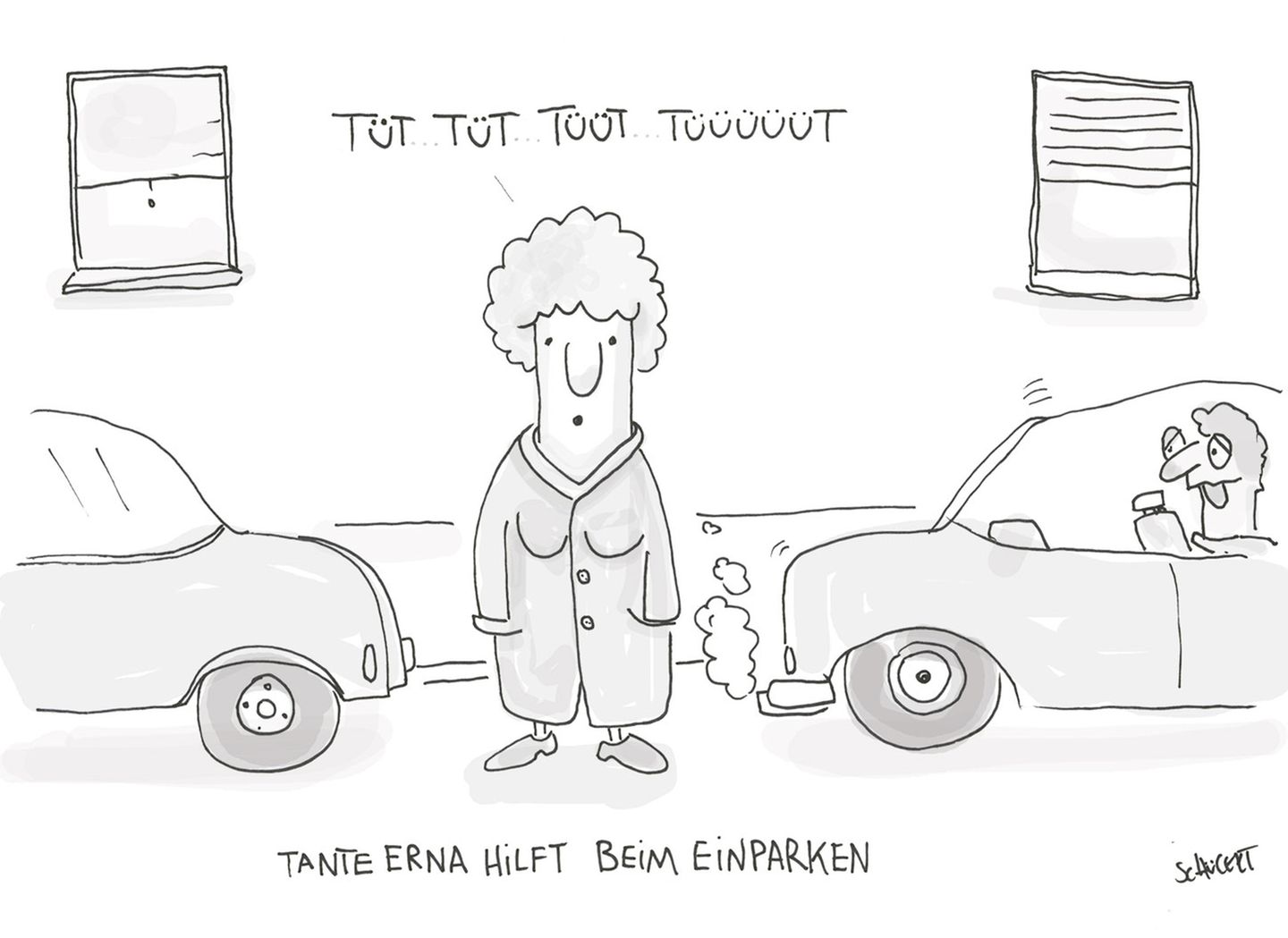 Cartoons von Tobias Schülert: Klimawandel - So schlecht geht es Frau Holle