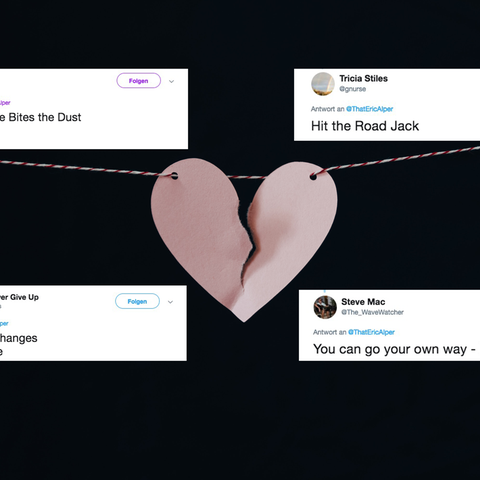Twitter: Leute teilen Songs, die sie bei ihrer Scheidung spielen würden