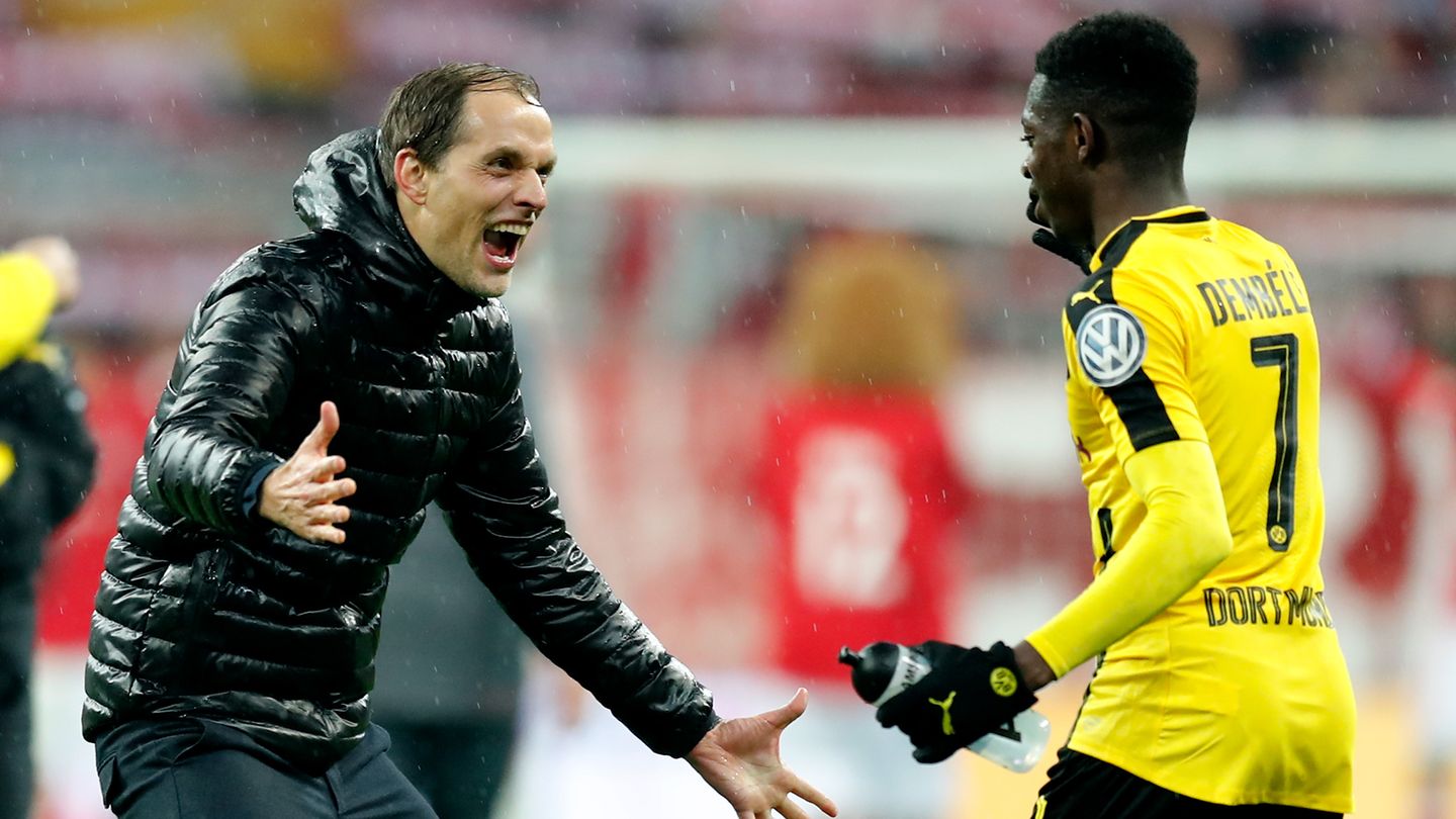 Thomas Tuchel und Ousmane Dembélé