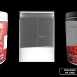 Superfood-Pulver in supergroßer Verpackung