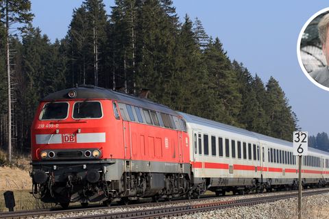 Deutsche Bahn in der Krise: ein Intercity und Karl-Peter Naumann von "Pro Bahn"