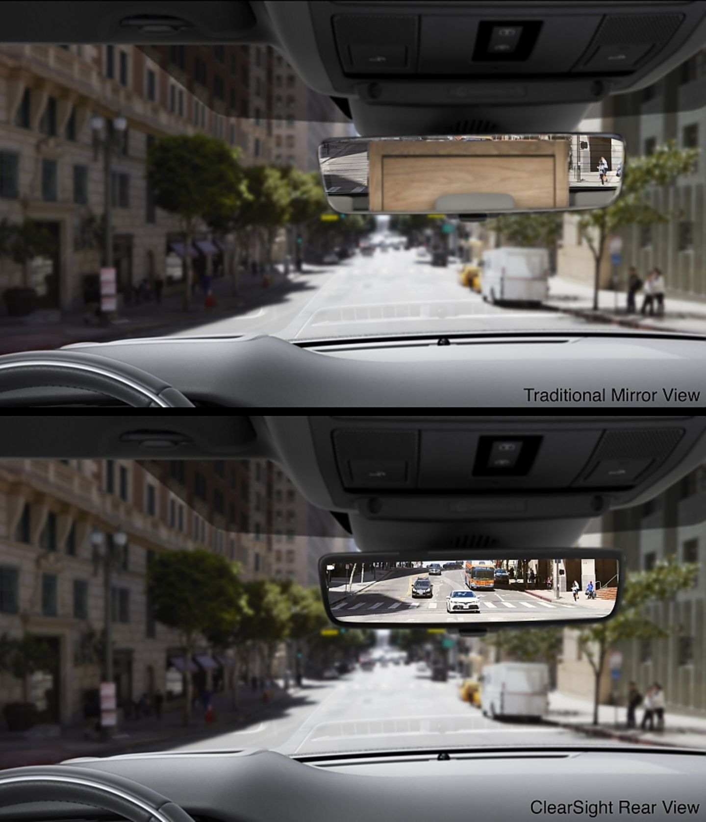 Range Rover Evoque 2019 - Rückspiegel und Kamera nach hinten